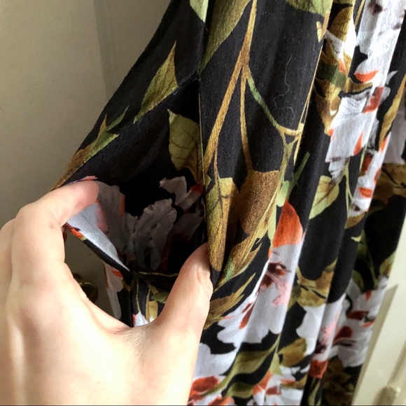 Umgee Brown Floral Off Shoulder Ruffle Jumpsuit - Picture 6 of 8